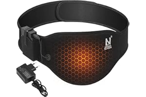 ‎AROMA SEASON AROMA SEASON Wärmegürtel | Unauffälligiger Begleiter To Go mit 6h Akku für Bauch/Rücken/Lenden | Heizgürtel Ferninfrarot (FIR) | Elektrisches Heizkissen mit Abschaltautomatik
