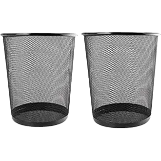 GoodWill Tech Open-Top Cylindrical Metal Mesh Recycling...