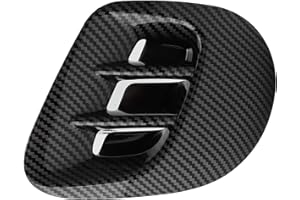 Akozon Rear Side Mud Guard Vent Air Outlet Bezel Cover Trims Car Exterior Styling Replacement for Smart Fortwo/Forfour 453 2015-2021(Carbon pattern)