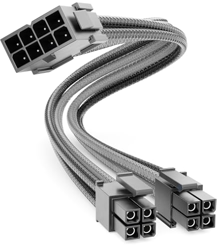 CPU 8-polig Auf 8-polig + 4-polig Motherboard Stromverlängerungskabel 27,5 Cm - Flexibles Flachkabel Für Optimale Luftzirkulation
