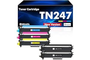 ‎INKALFA TN-243CMYK MFC L3750CDW TN247 Toner: 5er-Pack MFC-L3770CDW Kompatibel für Brother DCP-L3550CDW MFC-L3750CDW TN243CMYK TN 243CMYK HL-L3210CW DCP-L3510CDW HL-L3230CDW MFC-L3710CW TN-243 TN-243BK TN243