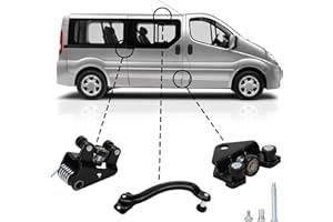 JINSENTGG Rodillos de Puerta Lateral Derecha para Renault Trafic/Nissan Primastar/Opel Vivaro 2001-2015 - Juego de Ruedas Compatible - Guía de Rodillos Lateral