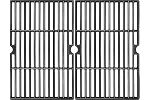GFTIME 41,9 x 54,6 cm Grille de Barbecue en Fonte Émaillée de Rechange pour Tepro Toronto, Aktiva Angular, EL Fuego Montreal, TAINO Hero XL, Accessoires pour Barbecue, Lot de 2