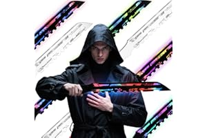 MARIKITO Couteau tactique punk à LED – Lame néon futuriste de 55,9 cm parfaite pour Halloween cosplay, compatible avec les masques de science-fiction et masque punk