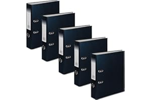 OFFICE CENTRE 5 x A4 75mm Strong Premium Business Lever Arch Files Folders Metal Binder Bar Ring Document