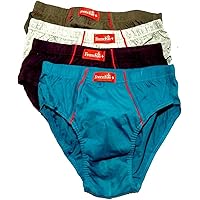 VIP Men's Cotton Briefs (Pack of 4) Color May Vary