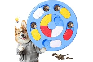 TRIGRAND Juguetes Interactivos para Perros- Intelligence Toy Dog Activity Juego de Estrategia Dog Activity, Entrenamiento IQ, Alivio Ansiedad,Juguetes para Perros Pequeños y Gatos,Azul Cielo