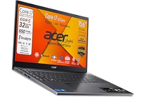 acer, Notebook Intel Core i7-13620H, Raptor Lake, Ram DDR5 32Gb, SSD Pcie 1Tb, Display 15,6" FHD IPS BlueLightShiled, Tastiera retroilluminata, fingerprint, thunderbolt, Win 11Pro, pronto all'uso