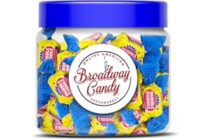 Broadway Candy Sweets Jar 350g - Dubble Bubble Original Flavour Bubble Gum - Individually Wrapped American Sweets - Approximately 50 Pieces