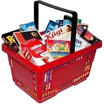 Panier De Course Tanner Rouge – Accessoire D'atelier Ou De Jeu Dès 3 Ans