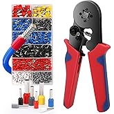 Kablo Sıkma Pensesi Seti - 1200 Adet İzoleli Kablo Y&uuml;ks&uuml;k Seti, 0.25-10mm&sup2;, AWG 23-7 Tel Sıkıştırıcı, &Ccedil;elik Dayanıklı ve Prat