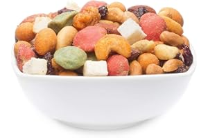 CRACKERSCOMPANY 1 x 3kg Nussmischung fruchtig scharf gesalzen mit Erdnuss Mandel Cashew Macadamia Kokos Cranberry Wasabi