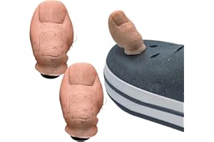 Smavles Big Toe Croc Charm, 2Pcs Drôles 3D Chaussures D'orteil Créativité, Gros Orteil Drôle Avec Des Charmes D'orteils Réalistes Poilus
