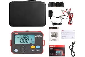UNI-T UT620C+ Digitalt DC-lågmotståndsmätinstrument, Mikro-ohmmeter, Motståndstestare för kablar, ledningar/spolar/motorer, 0
