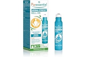 Puressentiel – Aroma Stress - Roller Stress aux 12 Huiles Essentielles - 100% pures et naturelles - Aide à libérer les tensions et apaiser l'esprit - 5 ml
