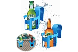 FYZSJWL Getränkehalter Pool,2 Stück Pool Getränkehalter,Kunststoff Getränkehalter Poolrand, Poolside Getränkehalter, Pool Becherhalter, Poolside Dosenhalter,Multifunktionaler Poolzubehör
