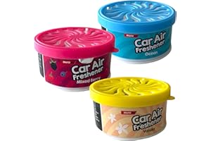 CARIBOU LIVING Car Air Freshener Fresh Mixed Berry, Vanilla and Ocean Scent Long Lasting Up To 45 Days Fragrance - 3 Pack