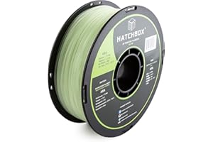 HATCHBOX ABS 3D Printer Filament, Dimensional Accuracy +/- 0.03 mm, 1 kg Spool, 1.75 mm, Glow in The Dark