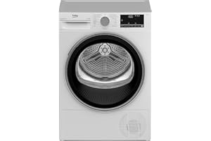 Beko B3T22491 Wärmepumpentrockner / 8kg / Dampffunktion / ProSmart Inverter Motor / Multifunktionsdisplay / 15 Programme, aus Edelstahl, Weiß