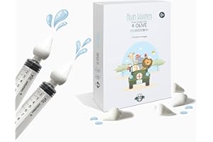 IL MONDO DI NOAH Oliva Nasale in Gomma, Olive Nasali per Lavaggi Neonato con Siringa, Olivette Morbide, Beccucci per Siringhe (kit 4 olive + 2 siringhe)
