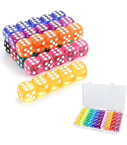 Dés Fate/Fudge Black – Jeu De 8 Dés à 6 Faces – 16 Mm – Acrylique – Pour Jeux De Rôle Et Plateaux