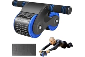 CHEVVY 24CM Abdominal Roller 2023 Bauchroller Für Bauchmuskeltraining Fitness Roller Bauchmuskeltrainer Sportgeräte Zuhause mit 34 * 17CM Kissen Automatisches Rebound
