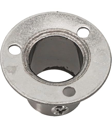 Raccordo A Flangia In Acciaio Inox Per Montaggio A Parete Con Vite Di Bloccaggio – Design Ispessito Lucido, Diametro 25 Mm