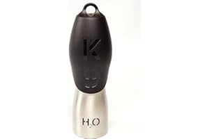 H2O4K9 Water Bottle, 700 ml, Silver