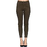 Elara Pantaloni da Donna Cargo Slim Fit Denim Chunkyrayan