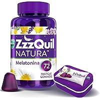 Zzzquil Natura INTEGRATORE Per Il Sonno Con MELATONINA ed Estratti Di Lavanda per DORMIRE, Valeriana E Camomilla, 72 Pastigli