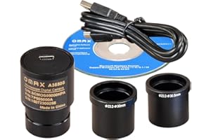 OMAX AmScope A3550S Microscope numérique USB 5 MP Compatible avec Windows XP jusqu'à Windows 10