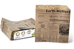 Sac BIOZOYG Papier Burger Biodégradable - Snack Kebab Compostable, Anti-adhésif Non-blanchi 16x16cm - 1000 Pièces, Marron