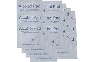 HOKIAMCN Disposable Alcohol Cotton Tablet, Outdoor Travel Wipes Individually Packed (50Pcs)