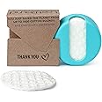LastRound® Sustainable Reusable Cotton Rounds for Facial Cleansing – Zero-Waste Eco-Friendly Makeup Remover Pads for All Skin Types with Travel Storage Case