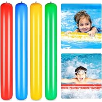 2 Pièces Frite Piscine Gonflables, 105 cm Nouilles de Piscine Gonflables,Frites Natation Piscine,Frite Piscine Nouille,Jaune+Vert . - Jeux - Jouets