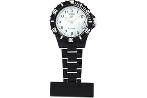 Prince London PI-4010 Pocket Watch with Black Plastic Strap