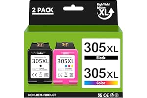 APEXCOLOR 305XL Cartucce Compatibili per HP 305 Nero e Colore Cartucce, Nero e Colori, 305 XL per HP DeskJet 2810e, 2820, 2820e, 2700, 2720, Deskjet Plus 4200, 4220, Envy 6010e, 6022e, 6030e, Pro 6400