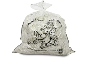Linnea Rembourrage 100% Plumes Blanches de Canards Sac 1 kg