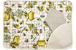 MAGIE DI CASA Tovaglietta Americana da ricamare Primavera - Set Tovaglietta e Tovagliolo (JEAN BEIGE)