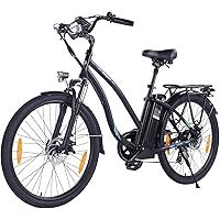 Bodywel Bicicletta elettrica da 26", 27,5", 250 W, 36 V, 15 Ah, con cambio Shimano a 7 marce, funzione App City E-Bike da uom