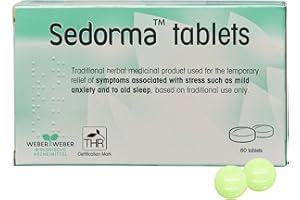 Natural Calming Tablets for Adults - 5-in-1 Herbal Stress & Anxiety Relief with Lavender, Valerian Root & Passion Flower | Gentle Support Supplement for Rest & Relaxation | Sedorma (60)