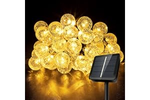 AGOTD 40 LED Catena Luminosa Esterno Solare, Alimentazione Solare 6 Modalità & 8M Luci Solari Esterno, Impermeabile IP65 Lampada Solare per Giardino, Terrazzo, Matrimonio, Festa