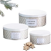 Kerst Koektrommels,6 Stuks Draagbare Metalen Blikken - Koekjes Blik | Voor Eten Snacks Snoep Nieuwjaar Thuis Vakantie Trouwfeest Feest
