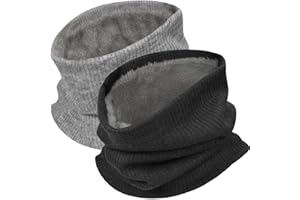 heekpek Unisex Calentador de Cuello Invierno Bufanda de Punto Bufanda Tubular Hombre Braga Cuello Hombre Mujer Motocicleta Ciclismo Máscara Tubo Bufanda Loop