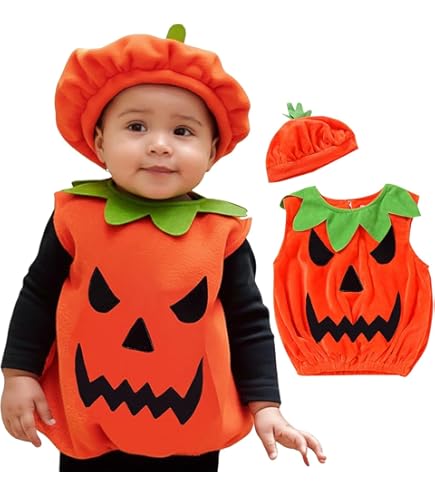 Enfants Halloween Citrouille Orange Bandeau Mignon Costume Déguisement