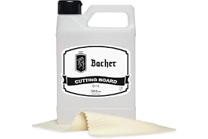 Bacher Skärbrädsolja - 500 ml - Livsmedelssäker Mineralolja för Skärbrädor