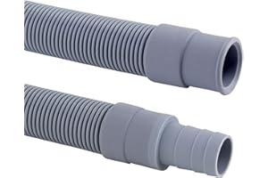 DEKAROX Manguera de desagüe de 1,5 m, 19 mm de diámetro, recta/recta, -20 ° hasta +90 °C, universal para lavadora, lavavajillas y lavavajillas