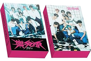 PYAJUU Stray Kids Photocard 55pcs Stray Kids Rock Star Photocard 8th Mini Album Card KPOP Straykids Rock Star Photocard SKZ -STAR Merch Gift for Fans Daughter Felix Photocard Hyunjin Photocard, Pink