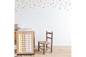 Pegatinas Pared Decorativas | Vinilo Adhesivo Pared Lunares a Lápiz | Efecto Papel Pintado | Detalle Decorativo | 70 piezas | TRESXICS (Rosa)