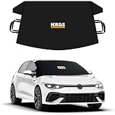 Haegs Buz ve Kar &Ouml;nleyici Ara&ccedil; &Ouml;n Cam &Ouml;rt&uuml;s&uuml; Brandası | Ağır Hizmet Tipi 600D Oxford Kumaş | Arabalar, SUV`lar, Kamyonetler İ